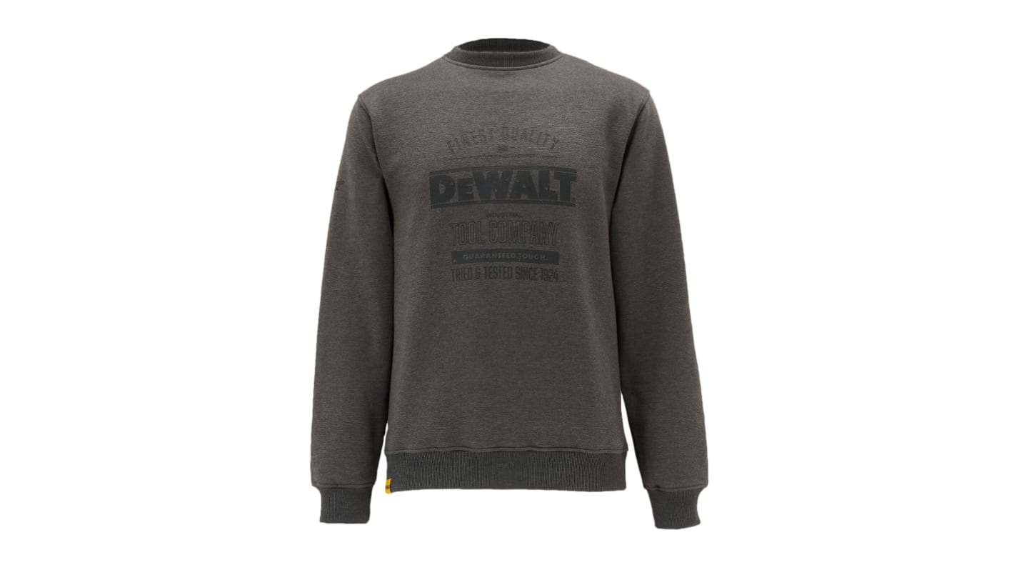 Sudadera de trabajo DeWALT de color Gris, talla M, para , Unisex, serie Delaware, 35 % algodón, 65 % poliéster