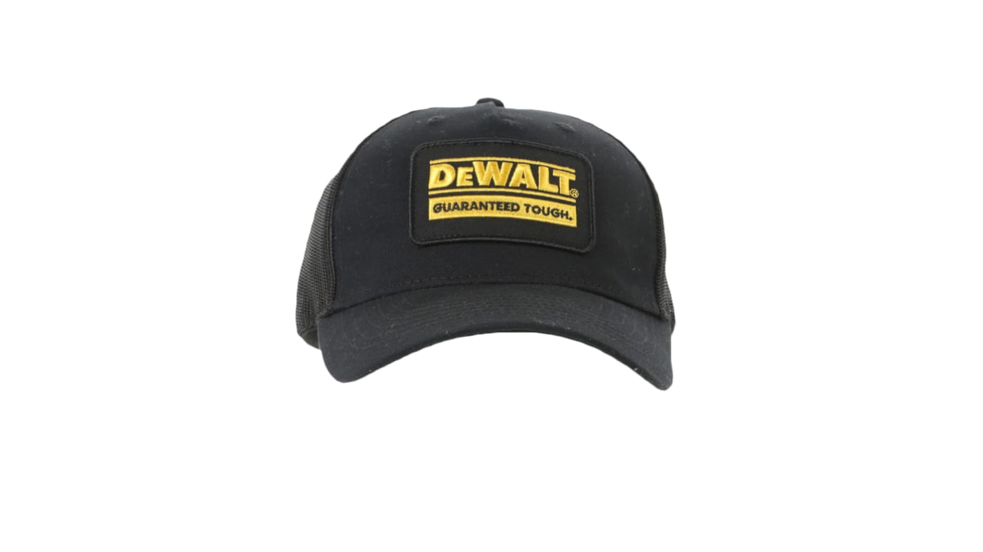 DeWALT Kappe aus 35 % Polyester, 65 % Baumwolle Schwarz, Größe anpassbar