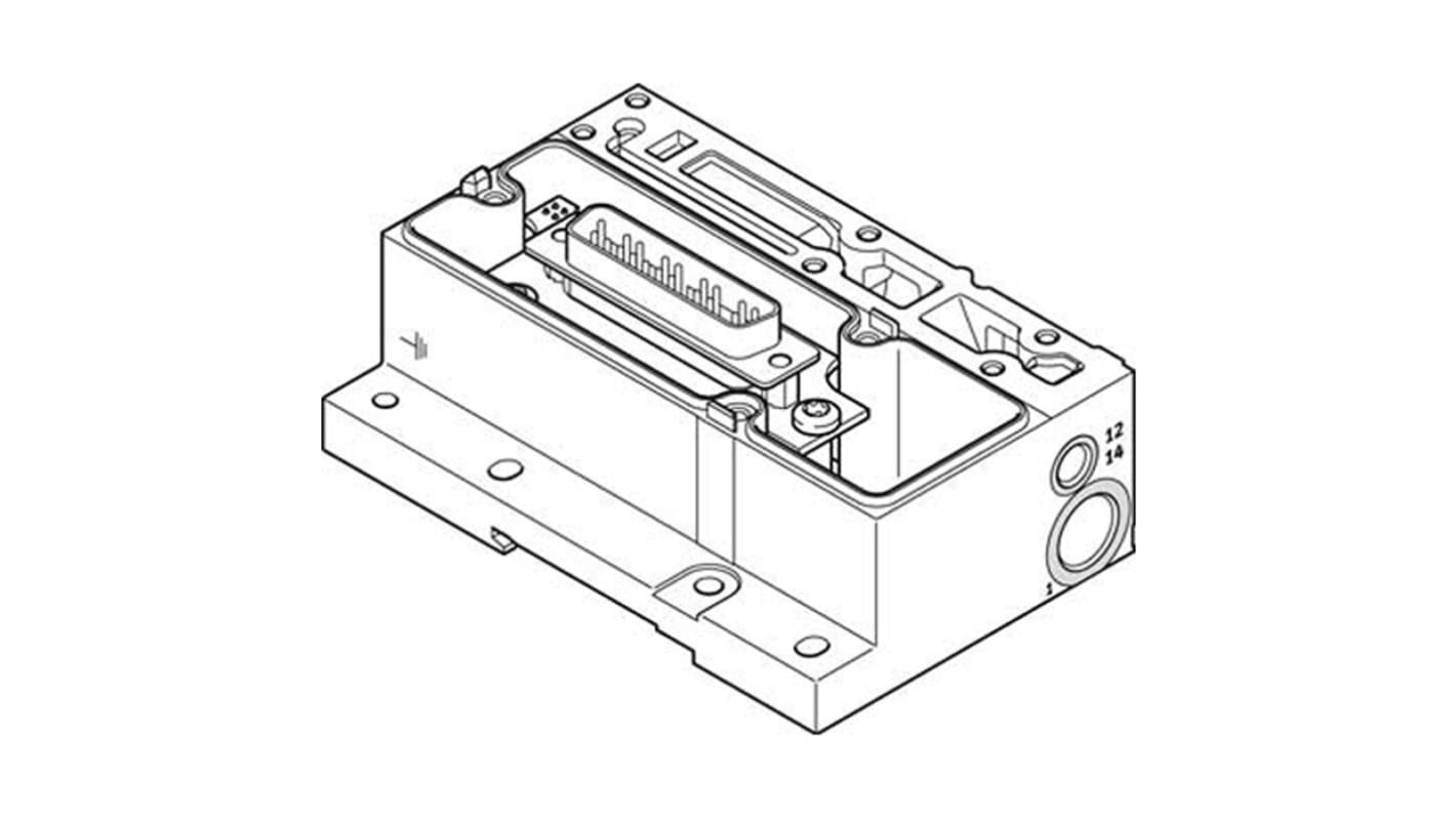 Gruppo blocco connettore Festo VMPA1-MPM-EPL-GU