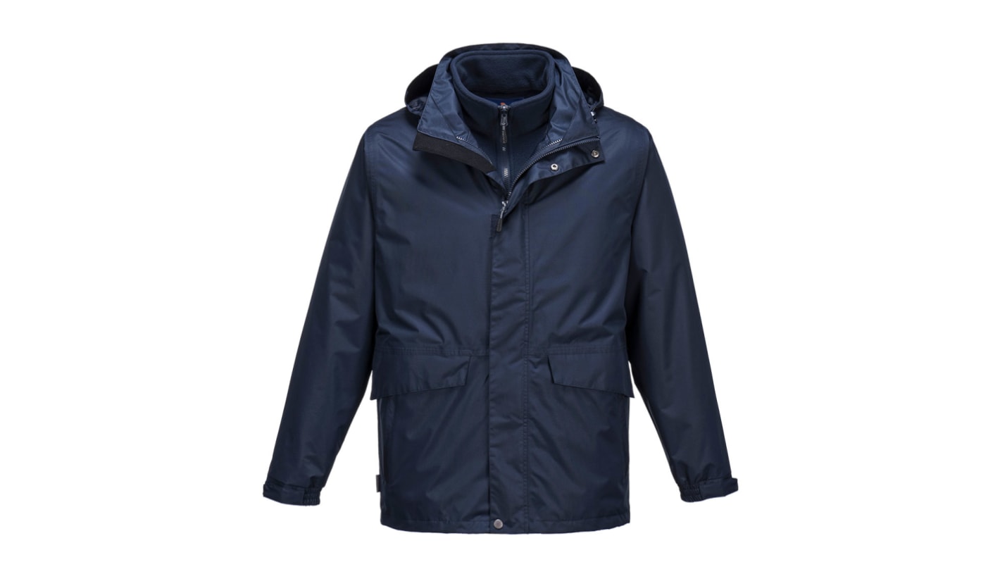 Portwest S507 Unisex Jacke, wasserdicht Marineblau, Größe L