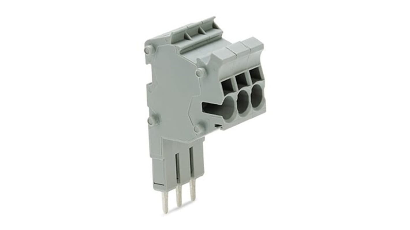 Wago TOPJOB S Series Modular Connector for Use with DIN Rail Terminal Block, 24A