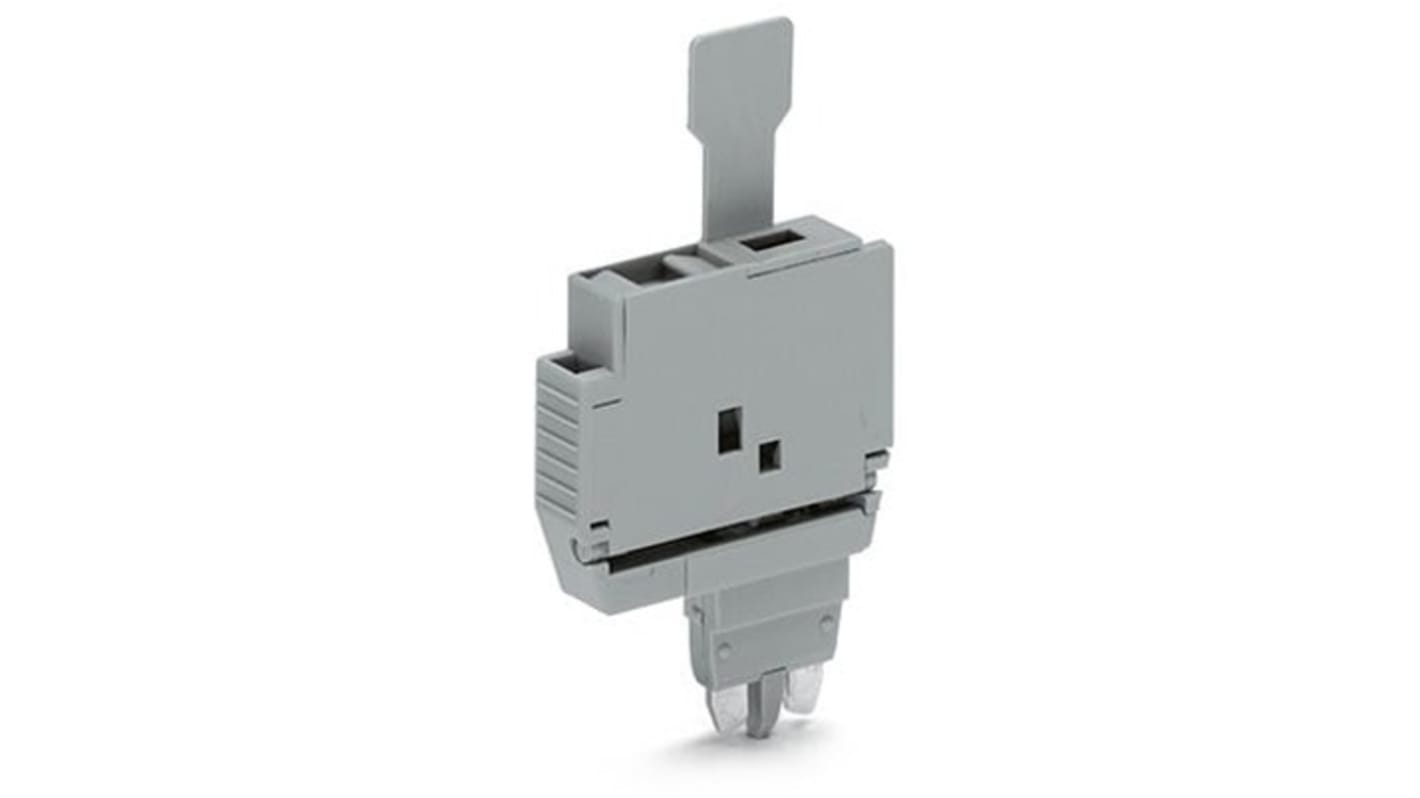 Wago TOPJOB S Series Fuse Plug for Use with DIN Rail Terminal Block, 6.3A