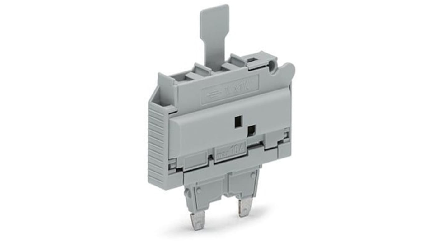 Wago TOPJOB S Series Fuse Plug for Use with DIN Rail Terminal Block, 10A