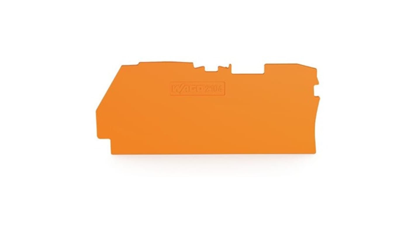 Wago TOPJOB S Series End and Intermediate Plate for Use with DIN Rail Terminal Block