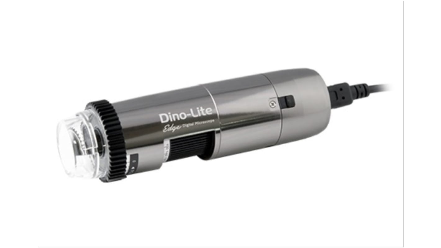 Microscopio digital Dinolite, 10 → 140X, 5 millones de píxeles, 30fps, con iluminación LED blanco, USB 2.0
