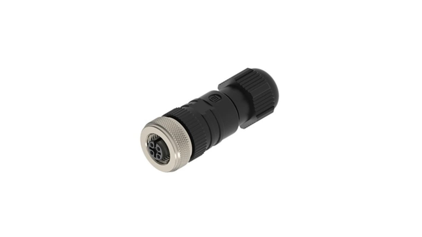 Lumberg Automation Connector, 5 Contacts, M12 Connector, Socket, Female, IP65, IP67, RKC Series