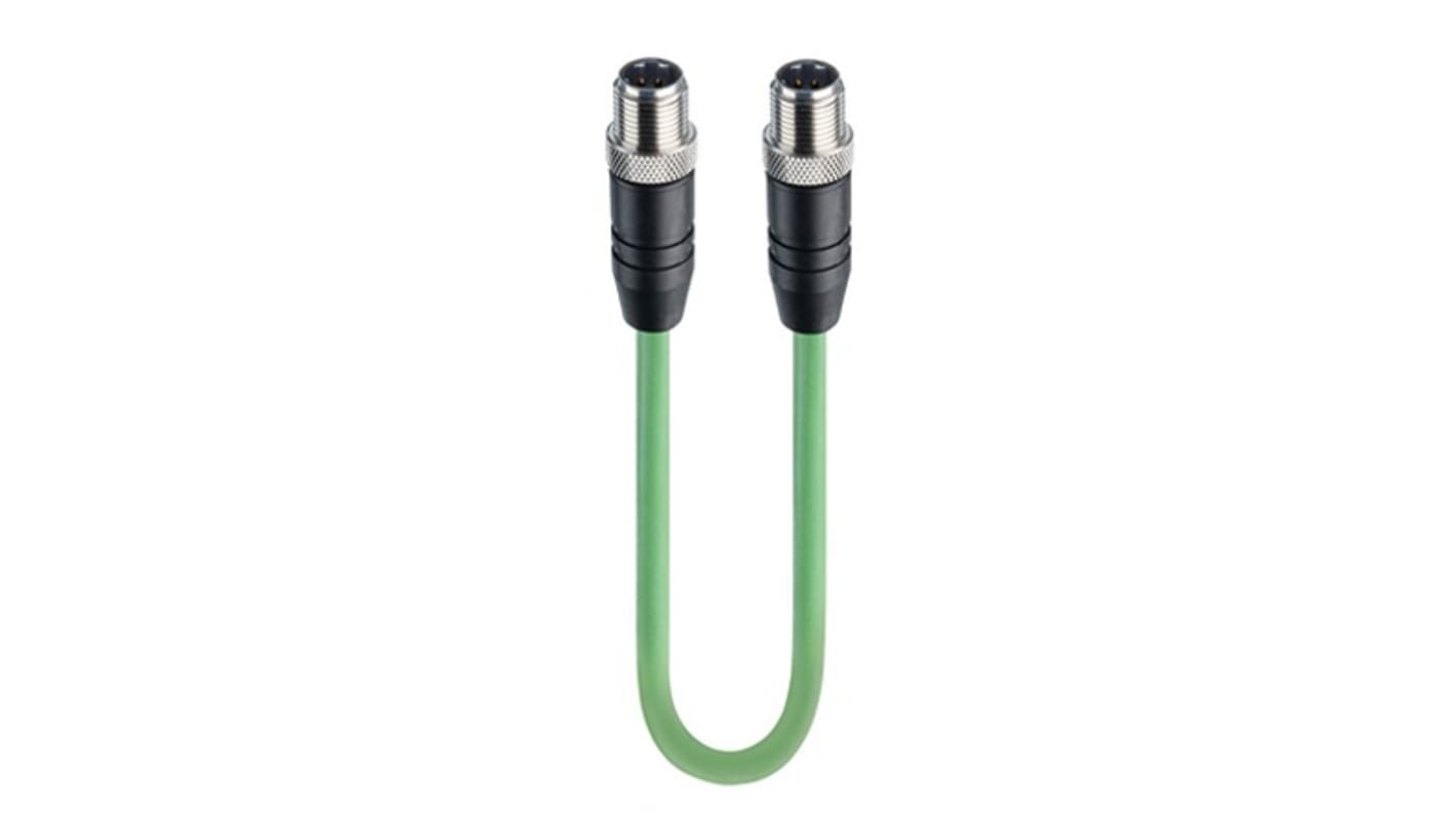 66462 | Lumberg Automation Cat5e Straight Male M12 to Straight Male M12