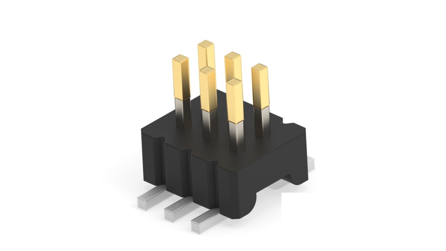 TE Connectivity 5-2331928 Series Vertical Board Mount PCB Header, 10 Contact(s), 1mm Pitch, 2 Row(s), Unshrouded