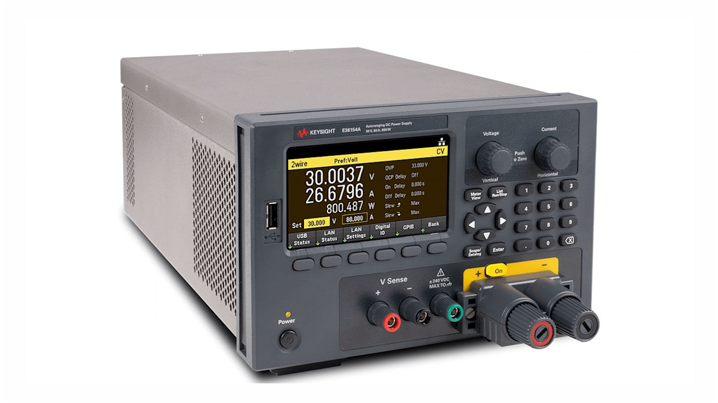 Keysight Technologies E36150 Series Digital Bench Power Supply, 60V, 80A, 1-Output, 800W