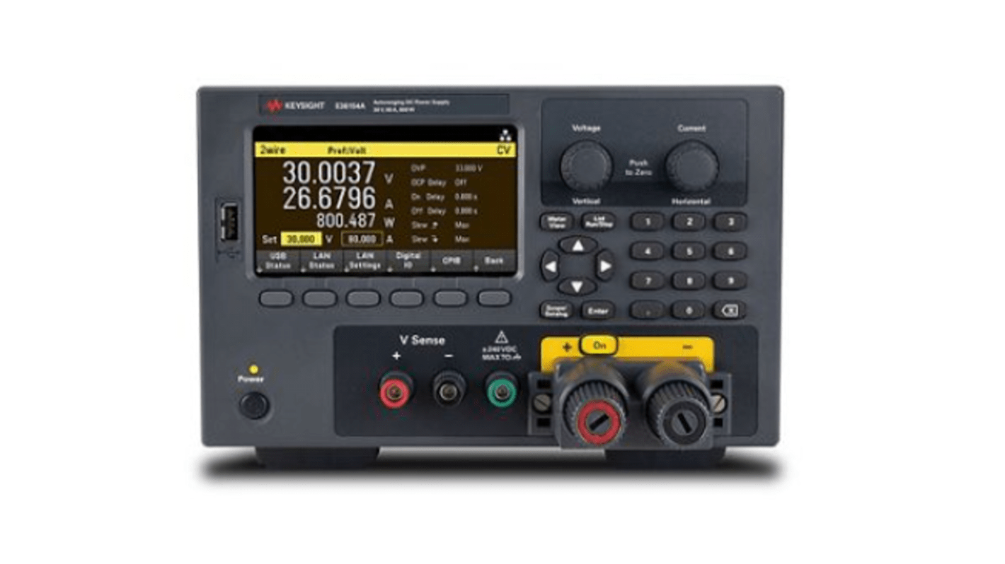 Keysight Technologies E36154A Series Digital Bench Power Supply Bundle, 30V, 80A, 1-Output, 800W