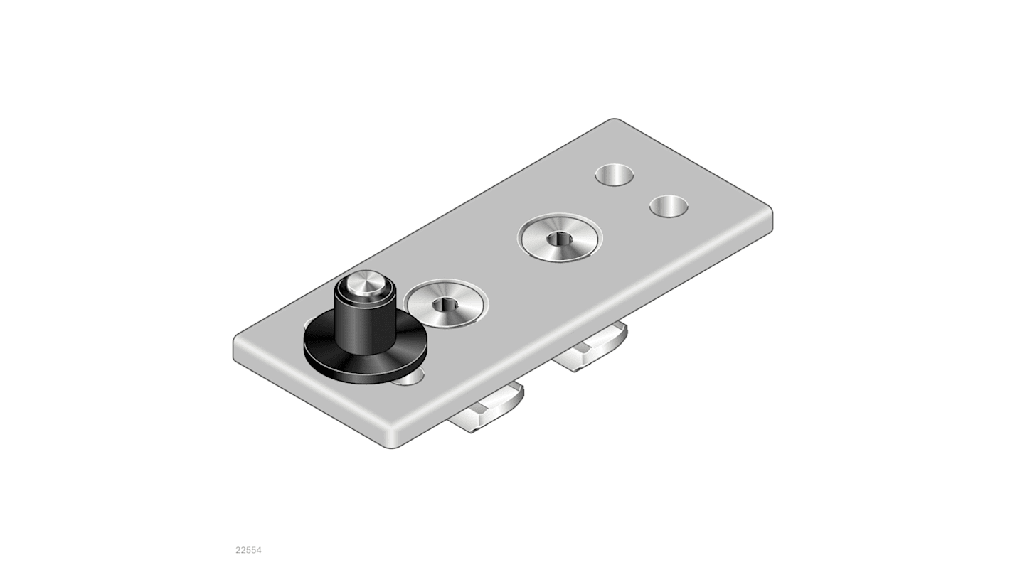 Bosch Rexroth Die Cast Zinc Door Hinge, 8 mm, 10 mm Slot