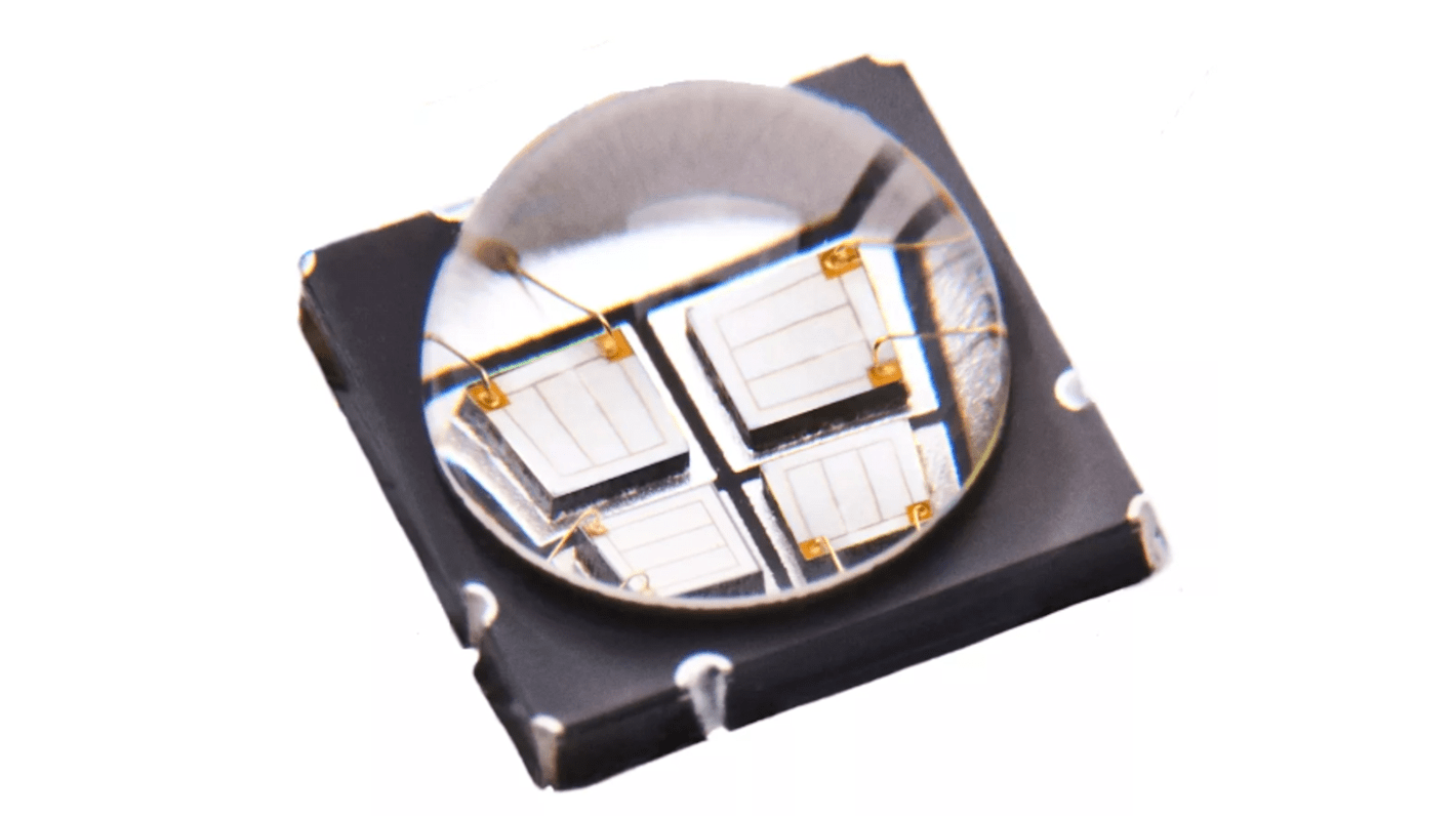 LZ4-00UBH0-00U4 ams OSRAM, LZ4-00UBH0 Series UV LED, 390nm 5.9W 110 °, 9-Pin Surface Mount package