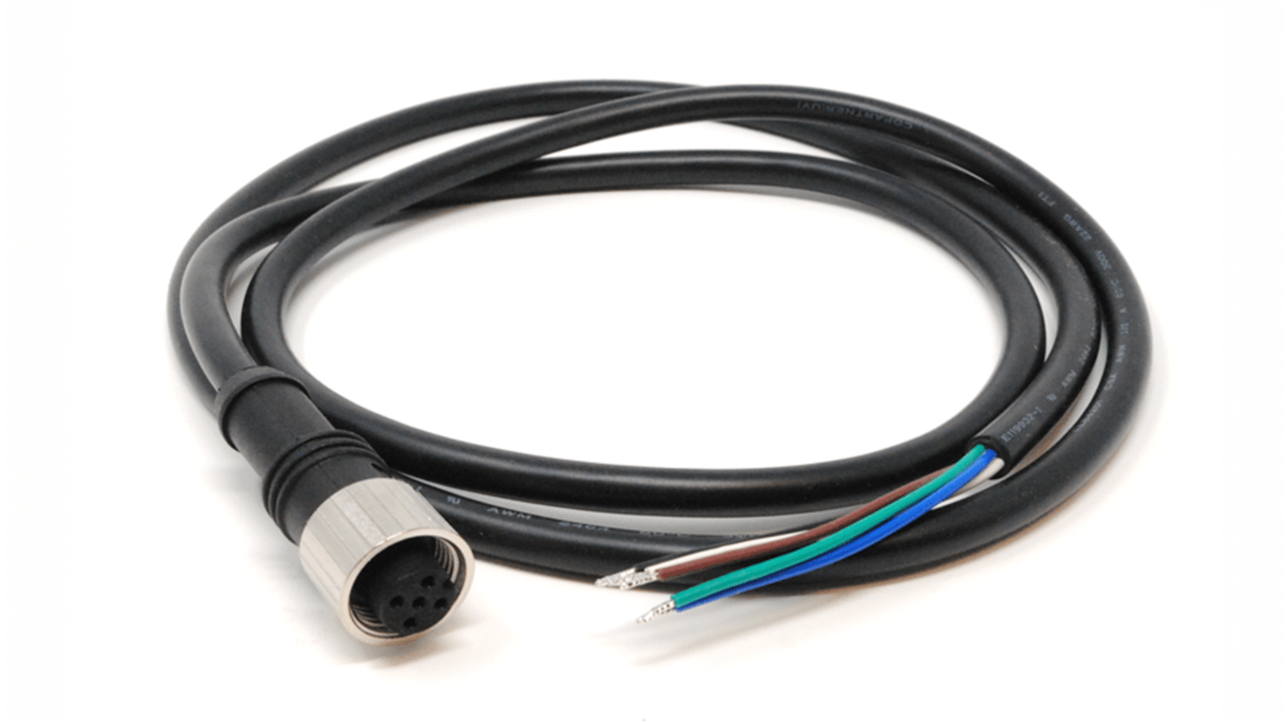 MOXA 5 Core Power Cable, 1m, Black, Power