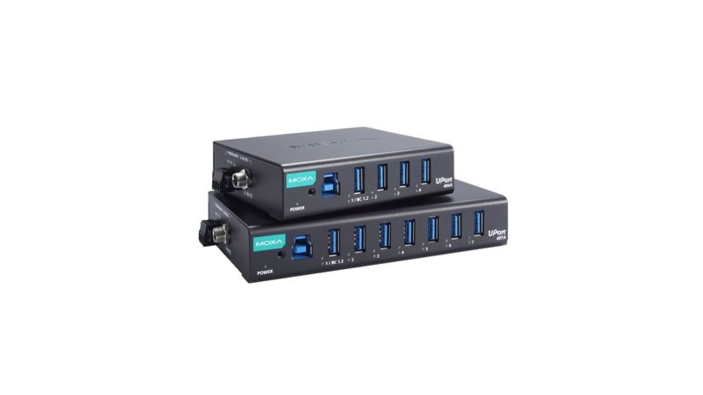 MOXA 4 Port USB 3.2 USB A, USB B  Hub, USB Powered, 100 x 85 x 27mm