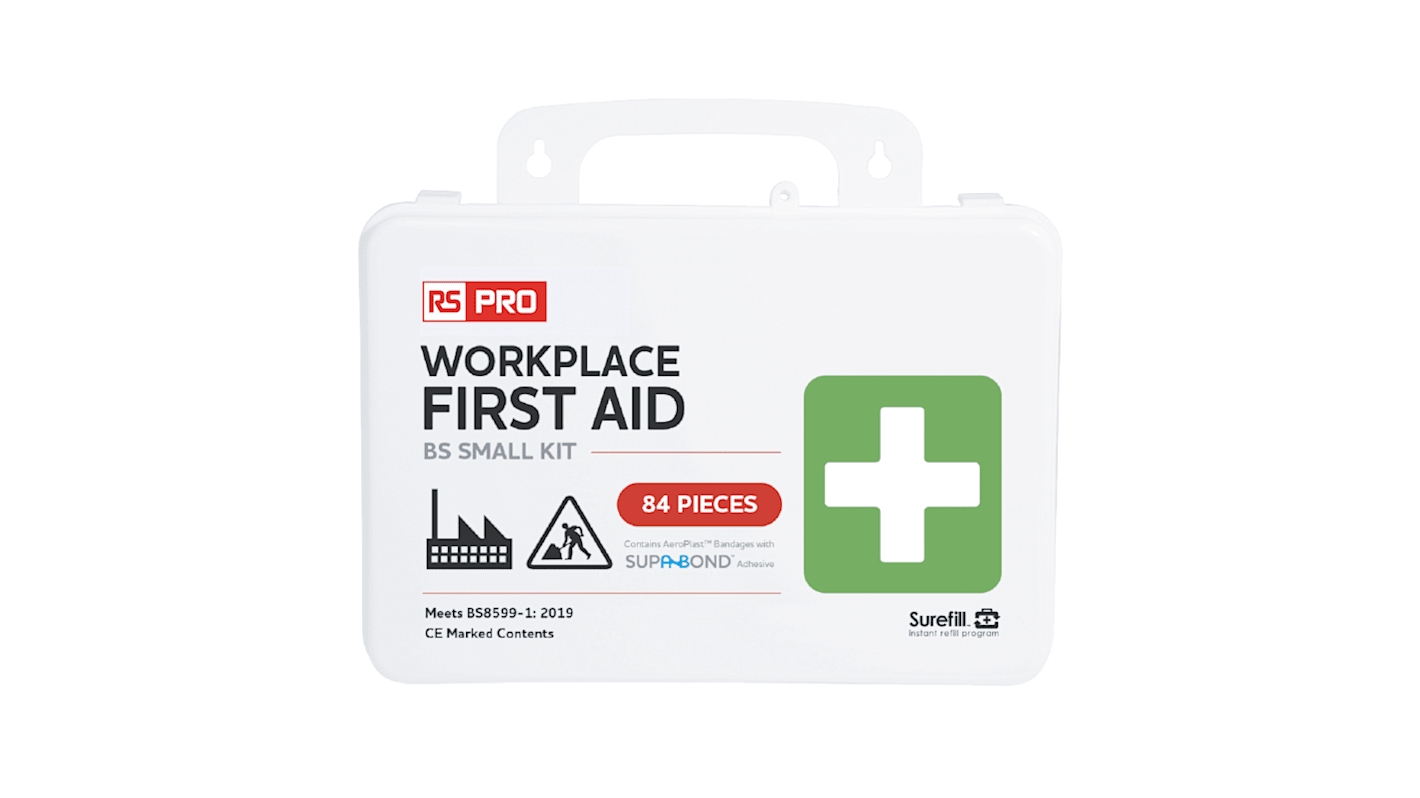 RS PRO First Aid Kit for 25 Person/People, Carrying Case