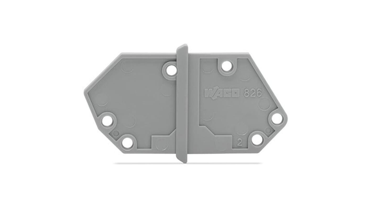 Wago 826 Series End Plate for Use with Terminal Block