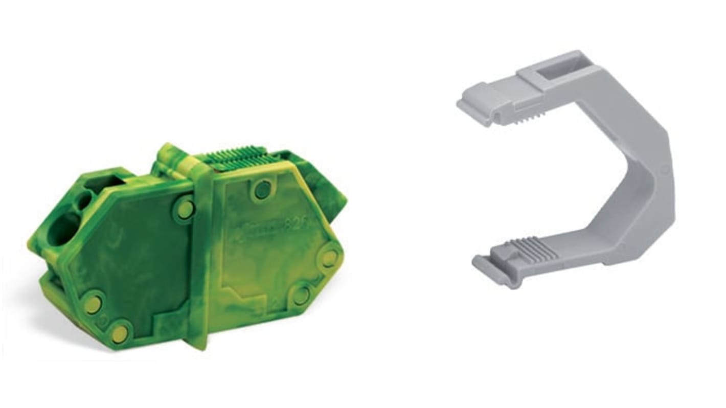 Wago 826 Series Terminal Block, 1-Way, 32A, 28 → 12 AWG Wire, Cage Clamp Termination
