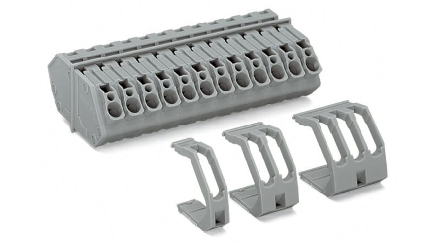 Wago 826 Series Terminal Block, 6-Way, 32A, 28 → 12 Wire, Cage Clamp Termination