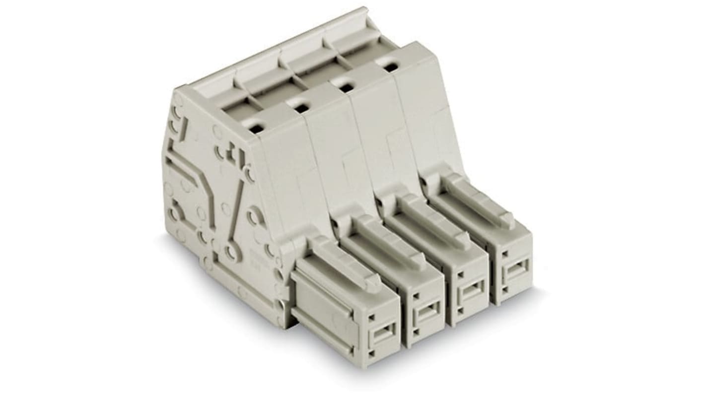 Wago 831 Series Female Connector for Use with Male Connector, 41A, CSA