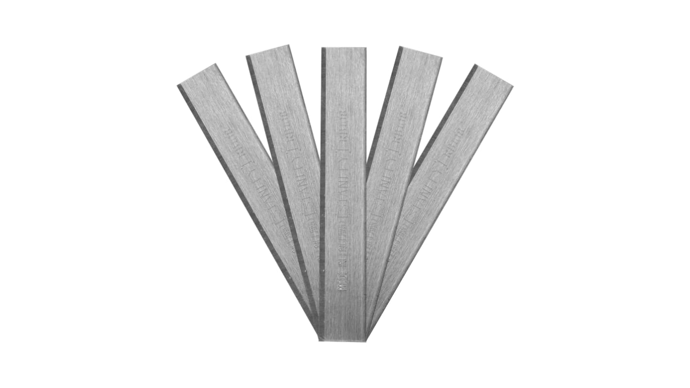 Stanley Carbon Steel Flat Replacement blade, 5 per Package