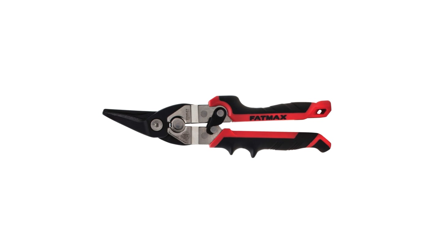 Stanley 250 mm Left Snips for Aluminium, Cardboard, Leather, PVC, Rubber, Steel