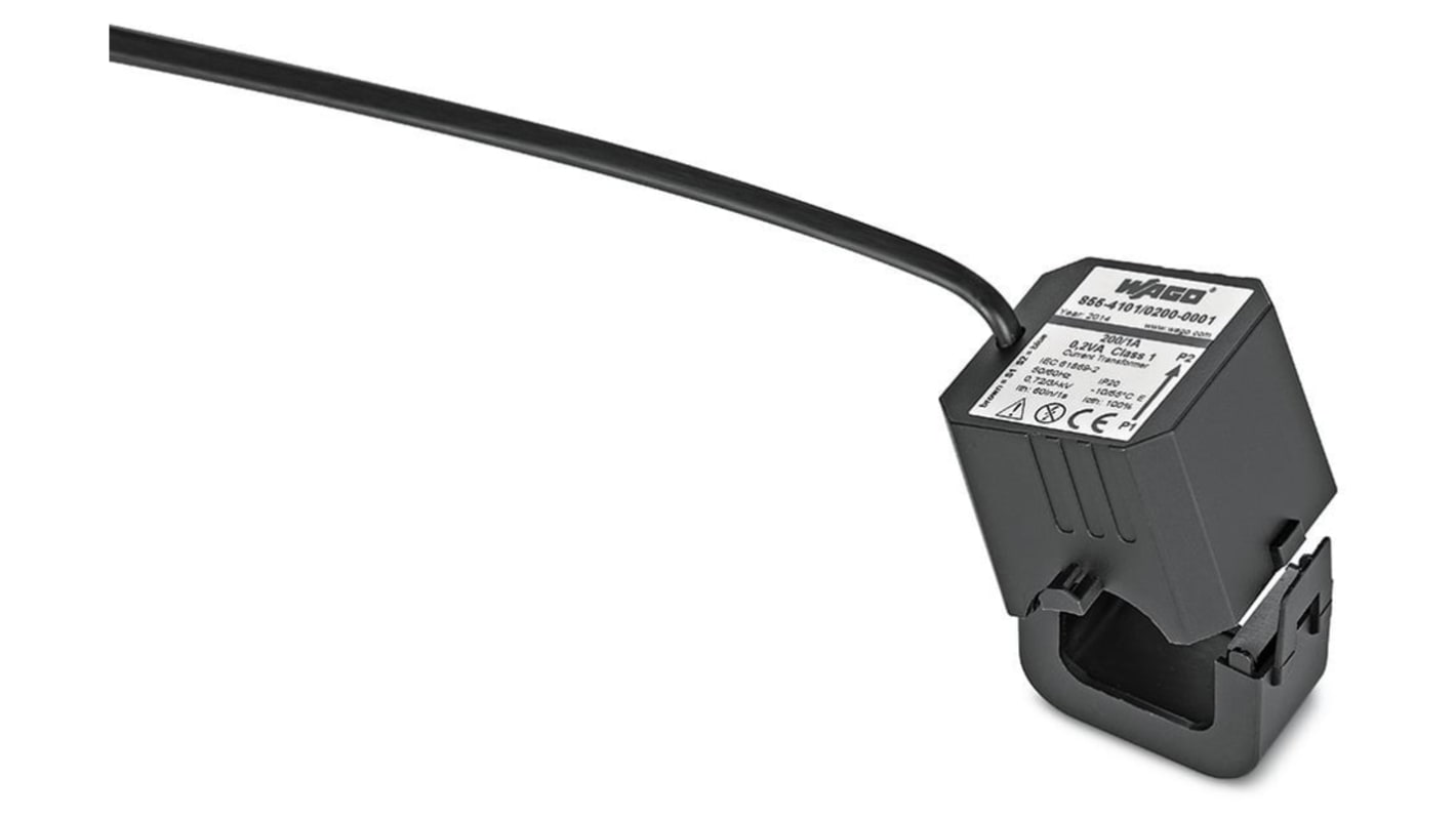 Wago 855 Series Split Core Current Transformer, 250A Input, 250:1, 1 A Output