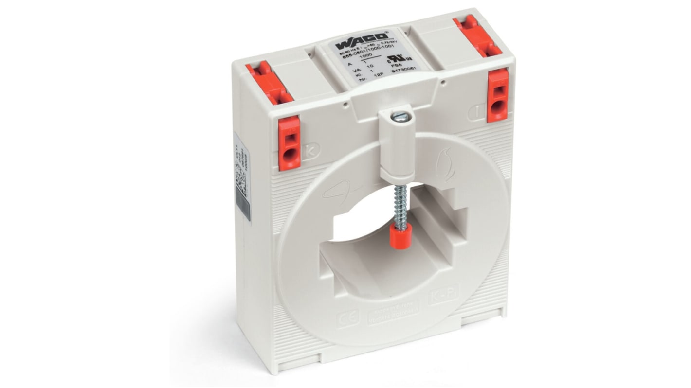 Wago 855 Series Current Transformer Current Transformer, 1kA Input, 1000:1, 1 A Output