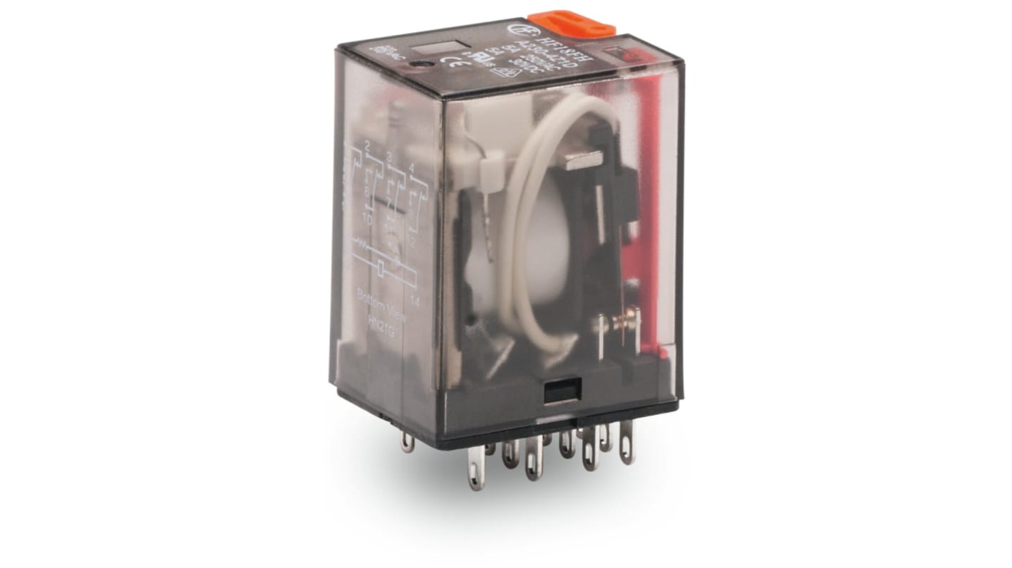 Wago Plug-In Mount Relay, 230V ac Coil, 5A Switching Current, 4PDT