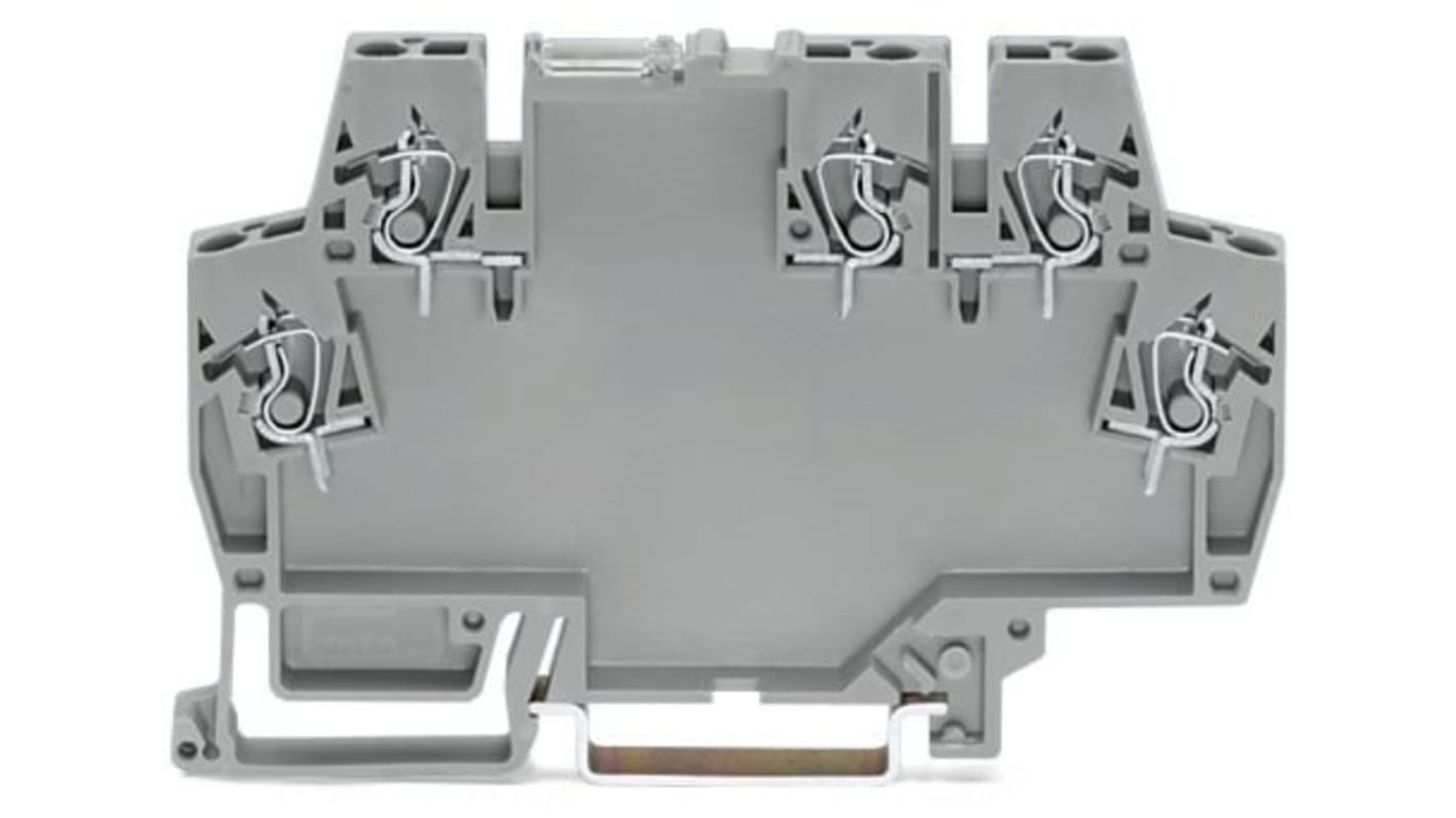 Wago 859 Series Grey Terminal Block, 2.5mm², Cage Clamp Termination