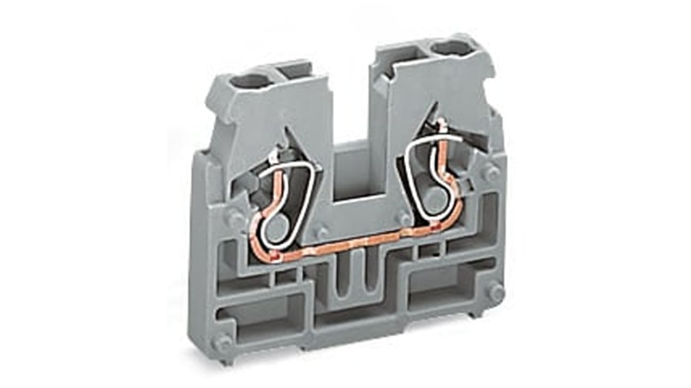 Wago 869 Series Orange Terminal Block, 2.5mm², 1-Level, Cage Clamp Termination