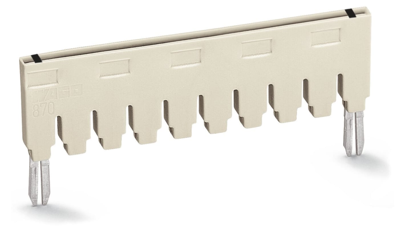 870437 Wago 870 Series Jumper for Use with Terminal Block, 18A RS