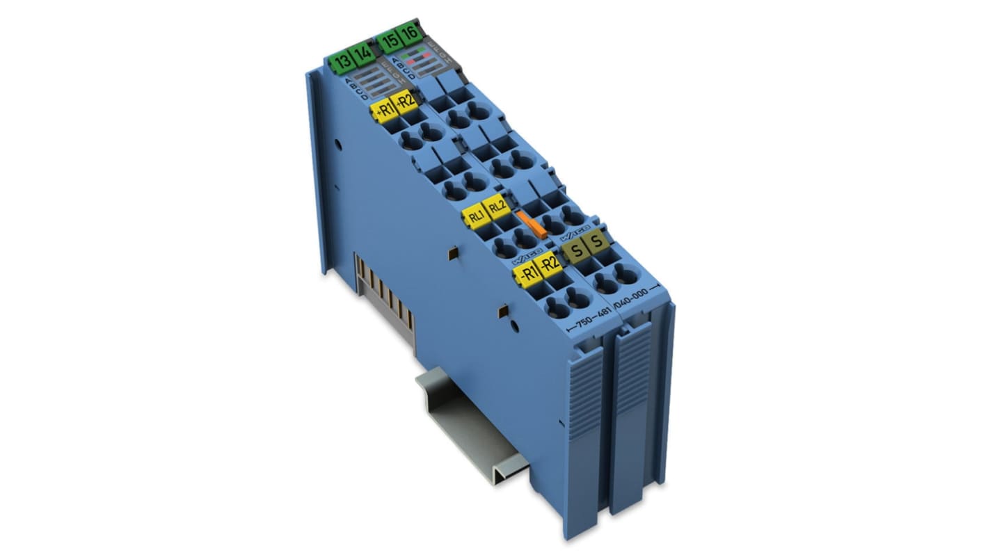 Módulo de entrada analógica Wago 750, 24 V CC, para usar con PLC, 2 entradas tipo Analógico