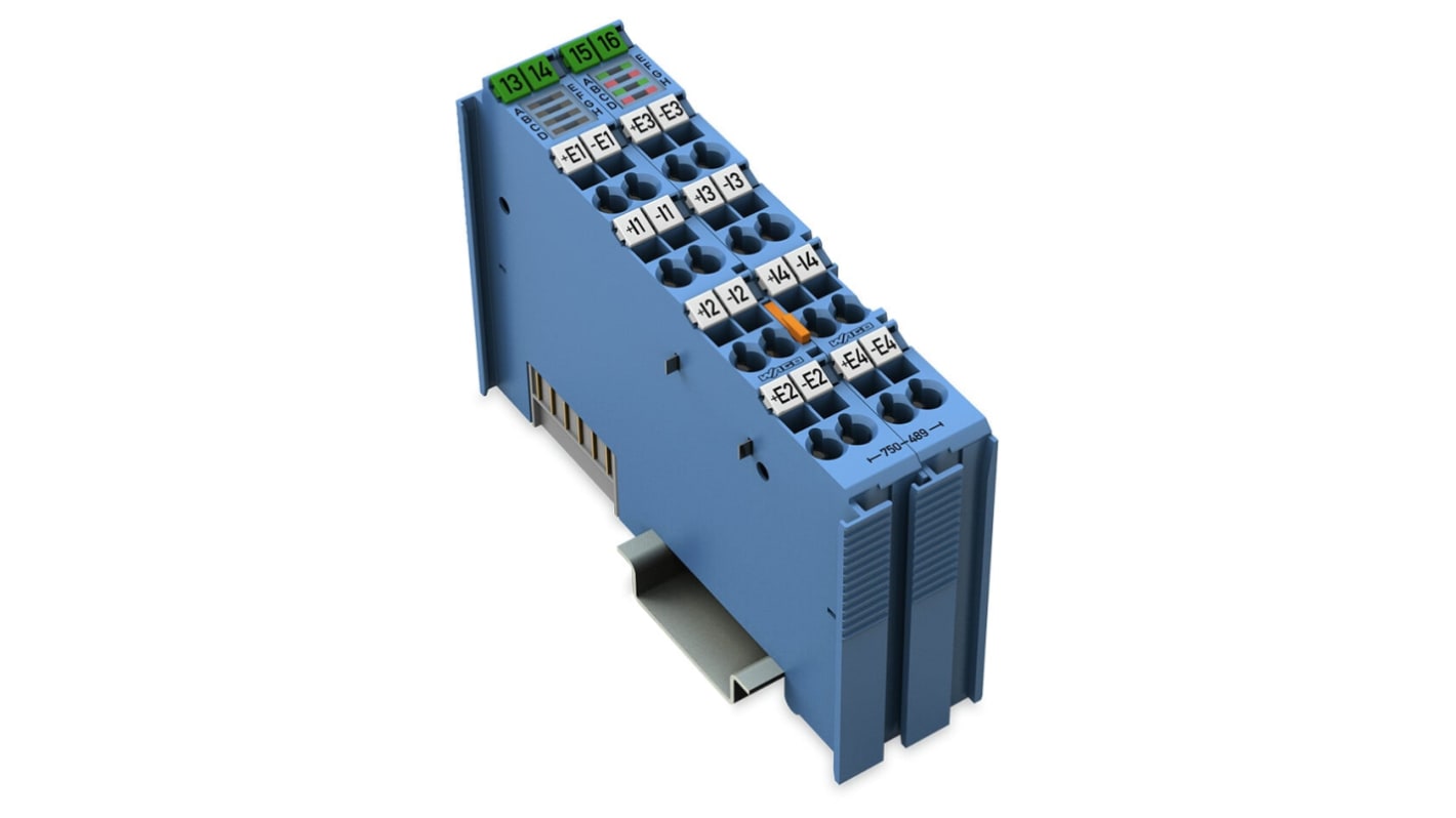 Módulo de entrada analógica Wago 750, 24 V CC, para usar con PLC, 4 entradas tipo Analógico