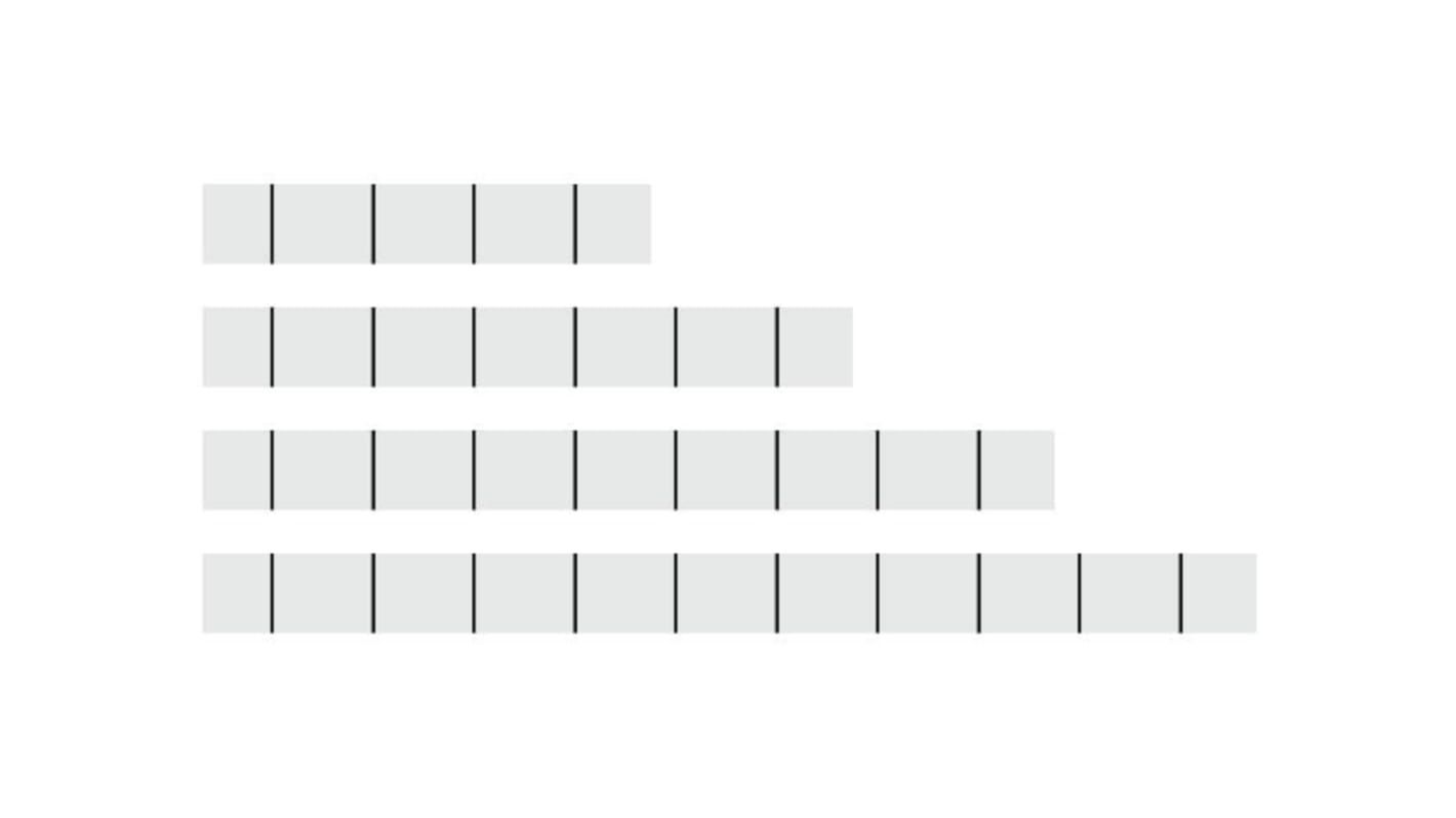 Wago, 757 Marker Strip for use with  for use with Terminal Blocks