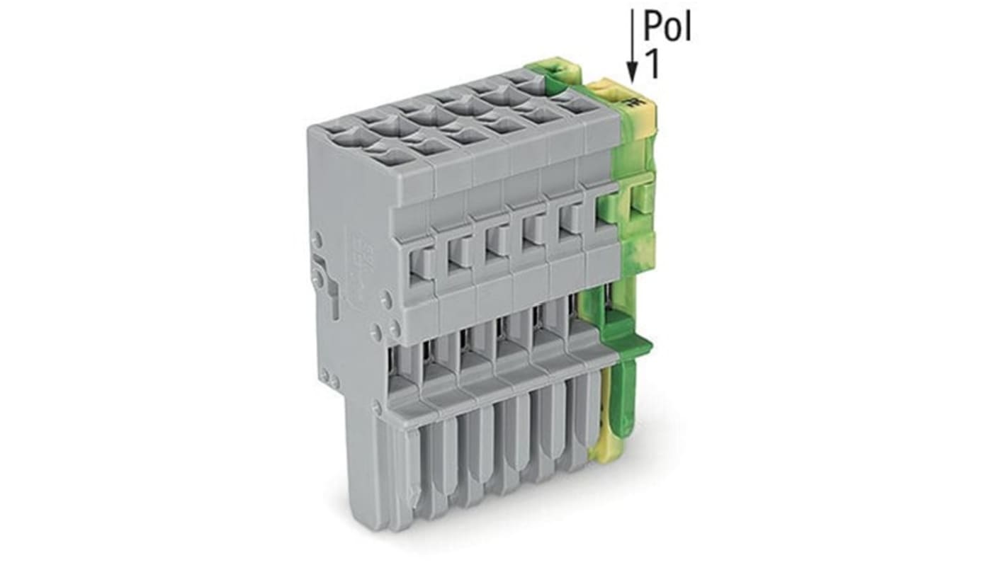 Conector hembra Wago serie 769, para usar con Conector macho