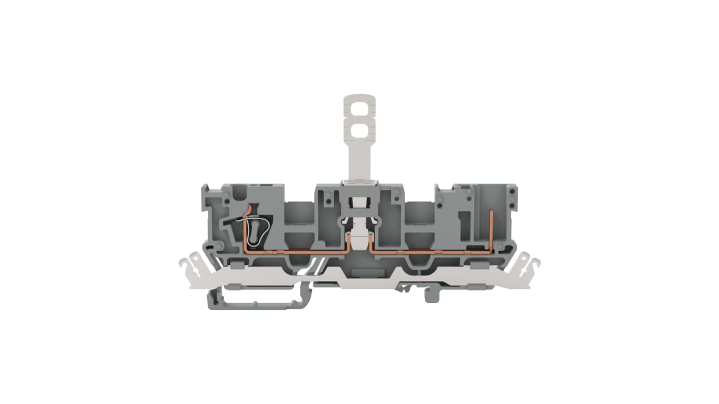 Wago 769 Series Grey Disconnect Terminal Block, 4mm², 1-Level, Cage Clamp Termination, CSA