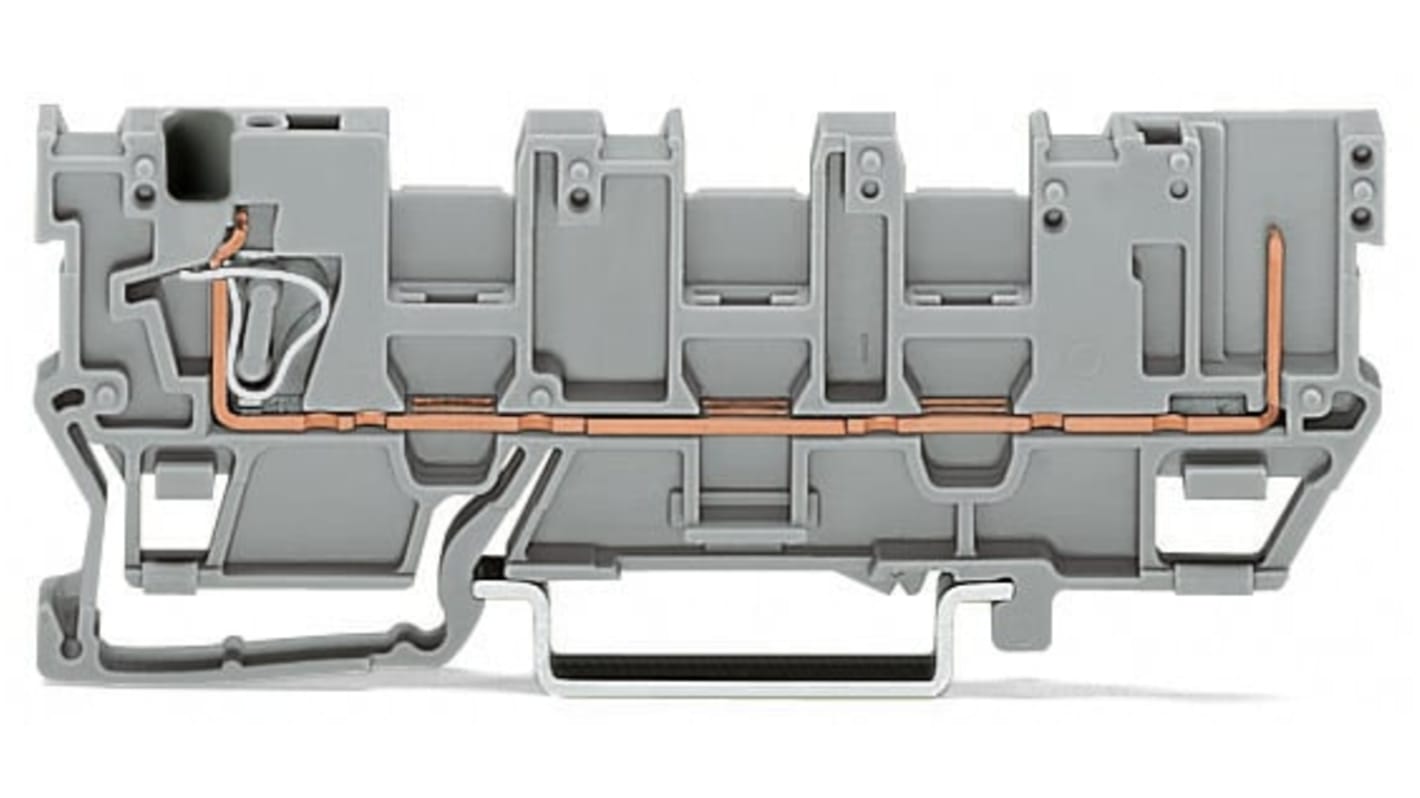 Wago 769 Series Grey Disconnect Terminal Block, 4mm², 1-Level, Cage Clamp Termination, CSA