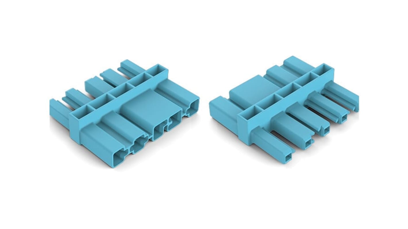 Wago 770 Series Intermediate Coupler, 5-Pole, Female, Male, Cable Mount, 25A, IP20