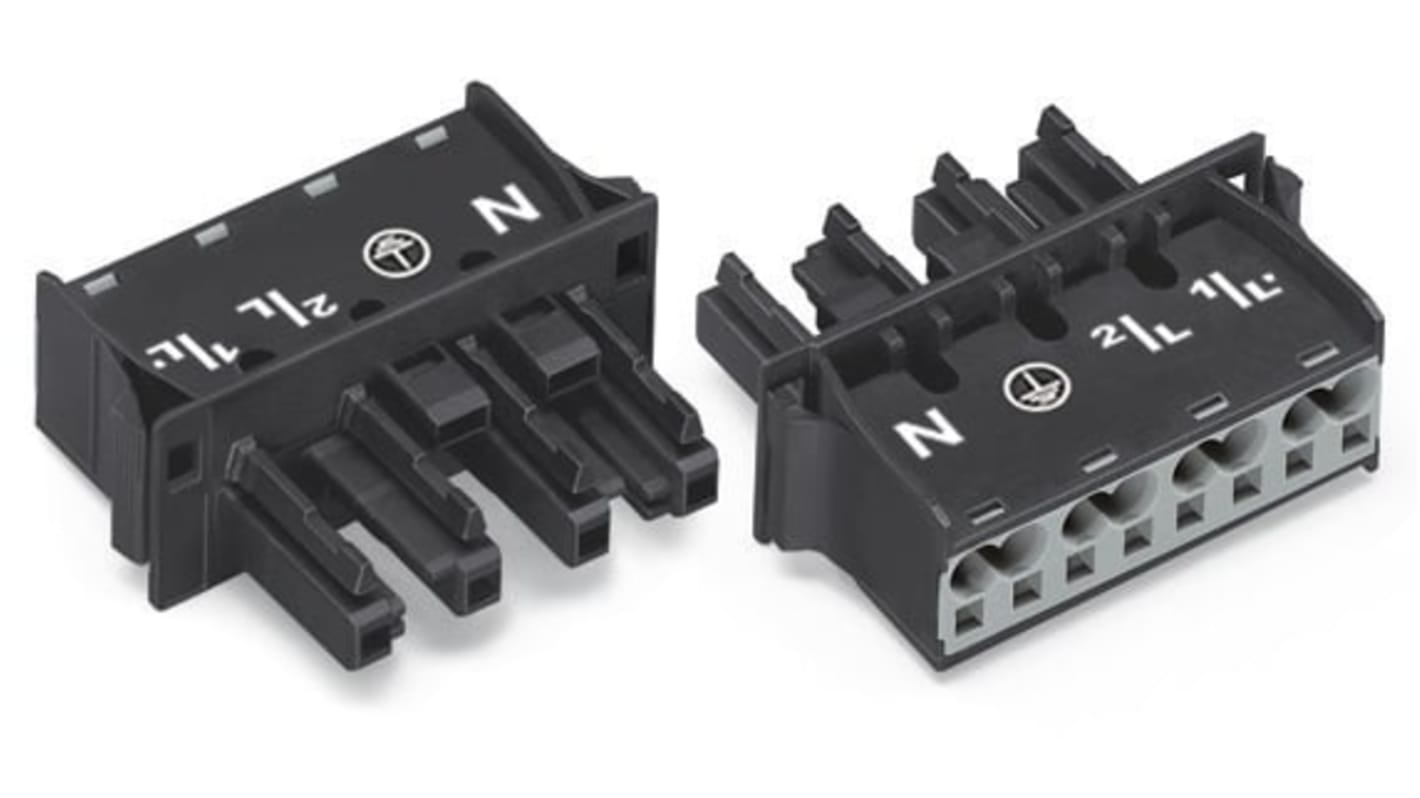 Conector de potencia de altas prestaciones Wago Conector hembra, serie 770