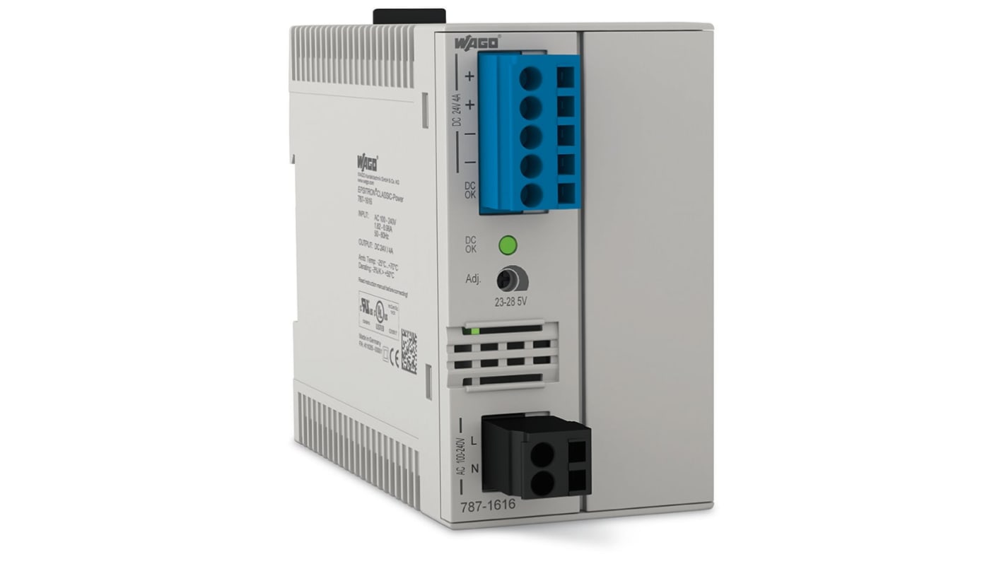 Wago 787 Getaktet Schaltnetzteil 96W, 230V ac, 24V dc / 4A