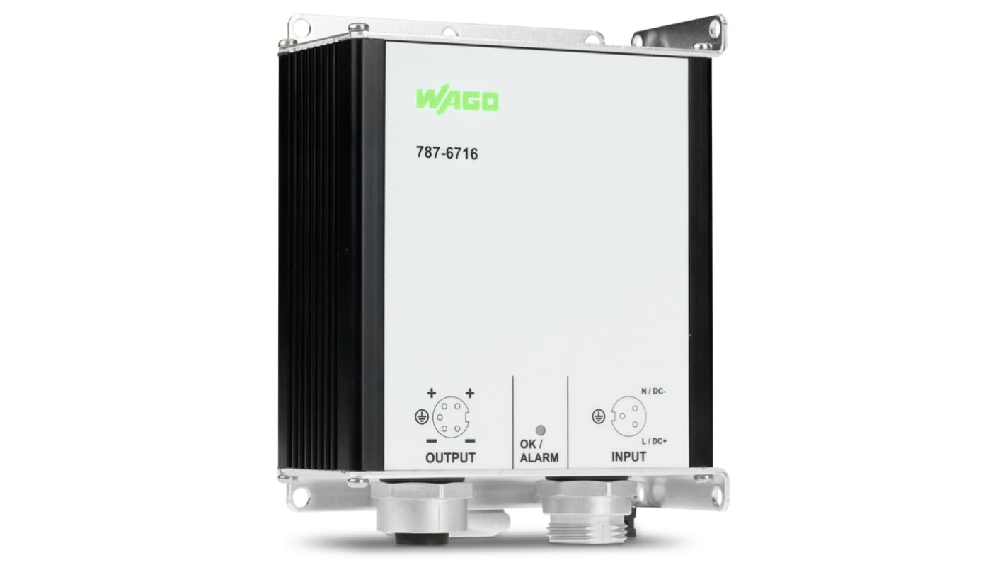 Wago Switching Power Supply, 787-6716, 24V dc, 4A, 48W, 100 → 240V ac Input Voltage