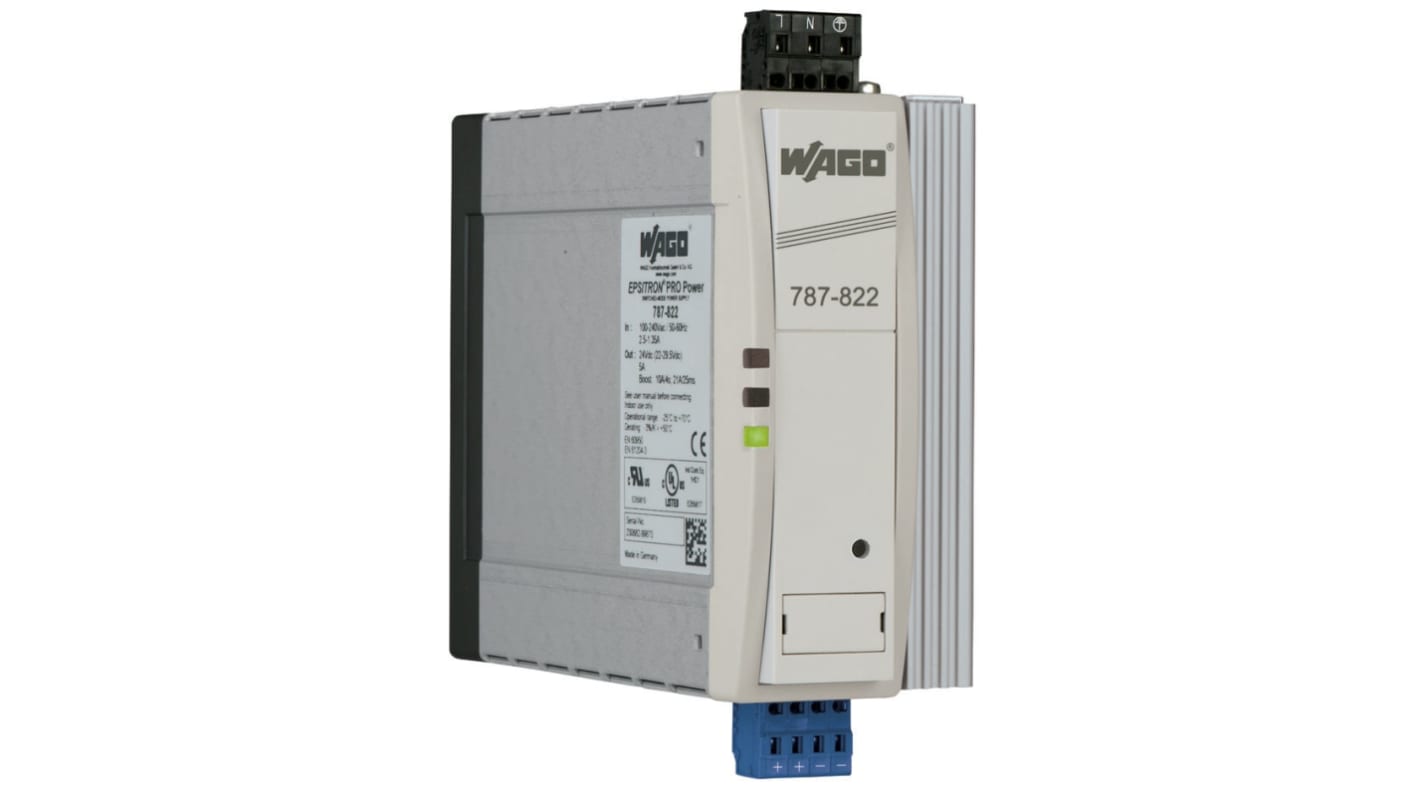 Wago 787 Getaktet Schaltnetzteil 120W, 230V ac, 24V dc / 5A