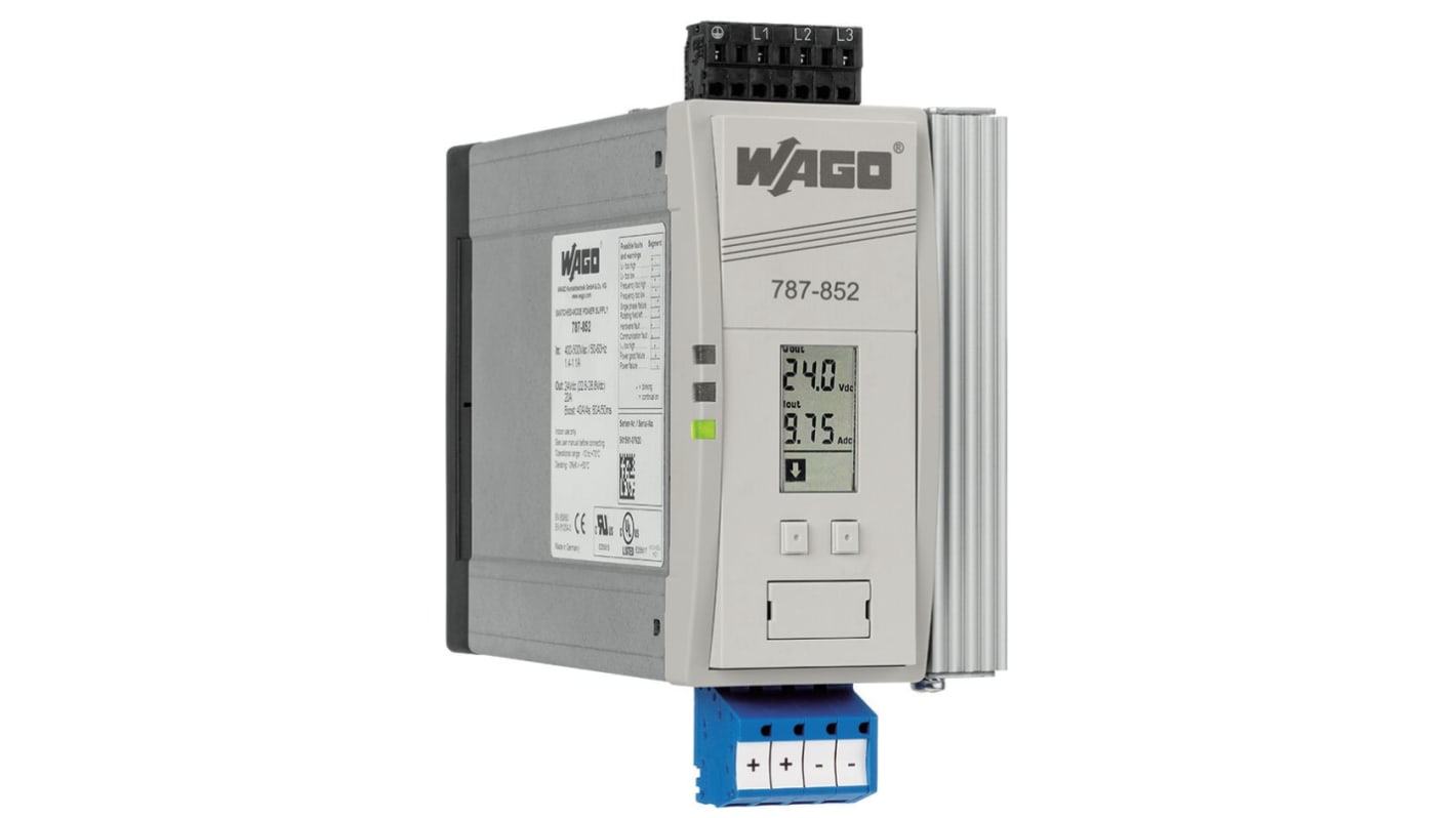 Alimentatore switching Wago, 24V cc, 20A, 480V ca, 480W