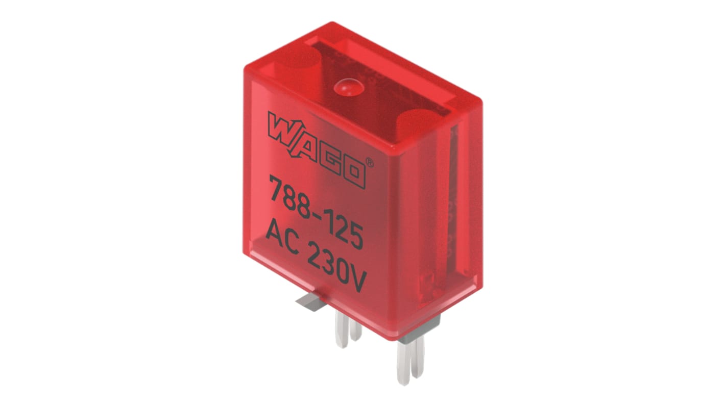 Wago Pluggable Function Module, LED Indicator for use with Relay Module