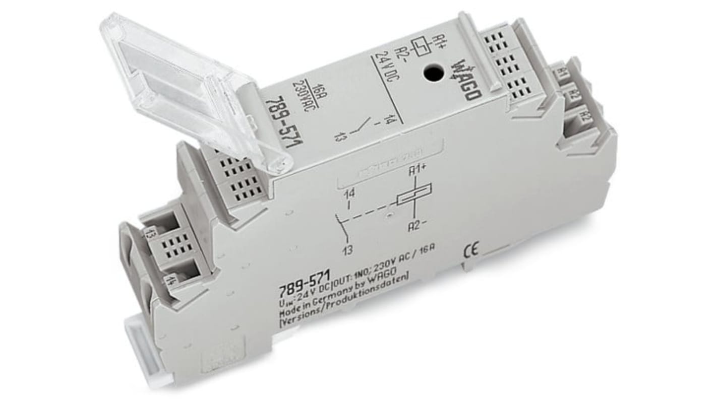 Wago DIN Rail Latching Latching Relay, 10mA Switching Current