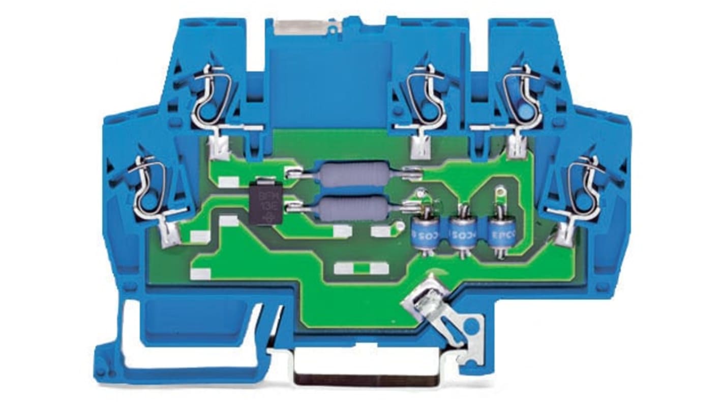 Soppressore di sovratensioni Wago, 24 V c.c. max, Guida DIN