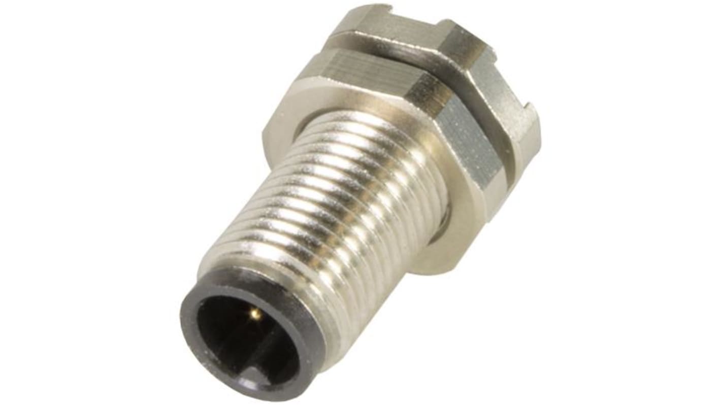 HARTING Connector, 3 Contacts, Rear Mount, M5 Connector, Plug, Male, IP67, Circular Connectors M5 Series