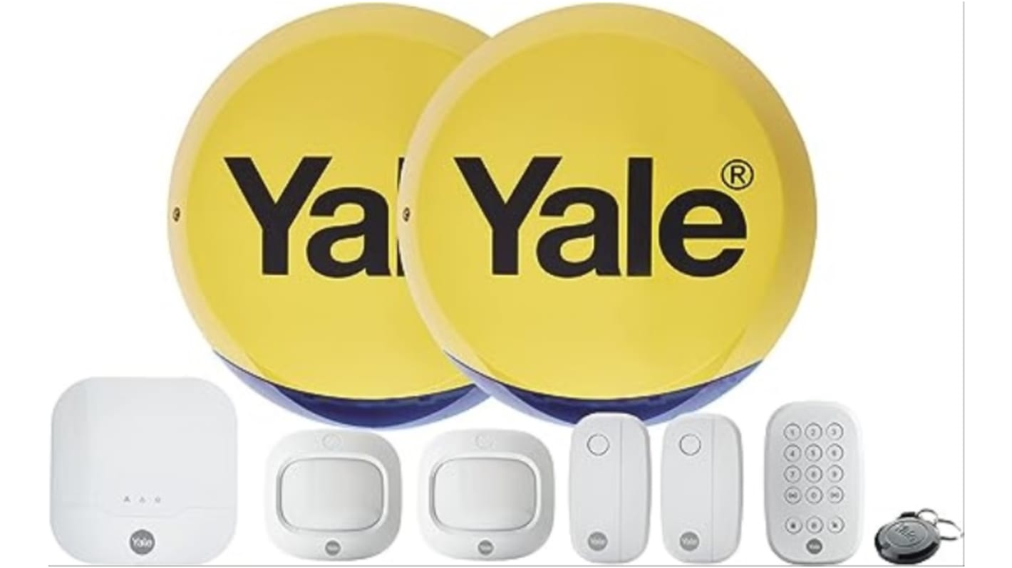 Avisador acústico y estroboscópico de alarma Yale, nível sonoro 100dB, , alimentado por pila