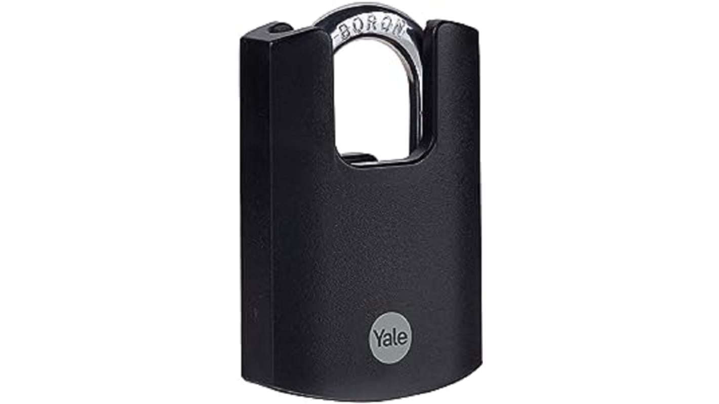 YALE Padlock Weatherproof Steel Padlock, 5mm Shackle