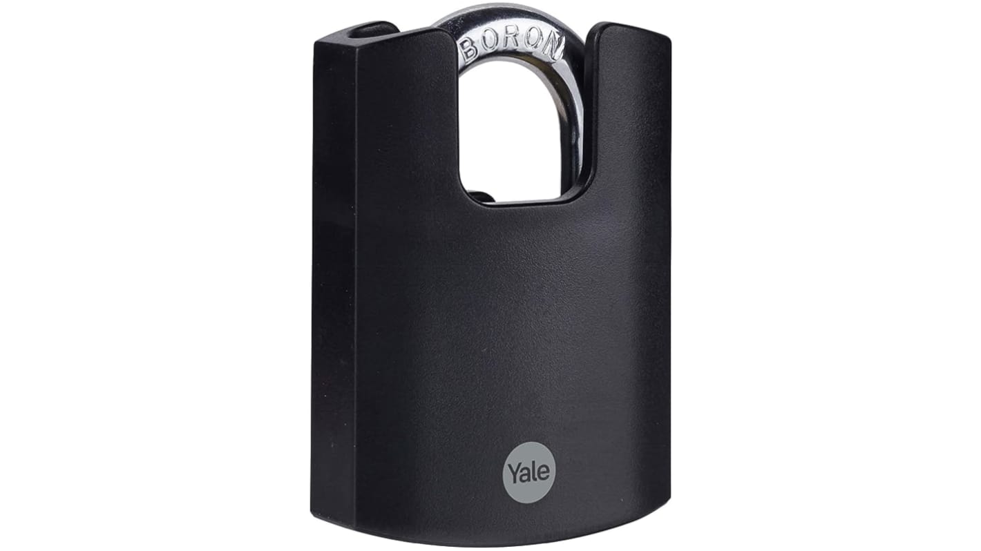 Yale Padlock Brass Padlock, 9.5mm Shackle, 57mm Body